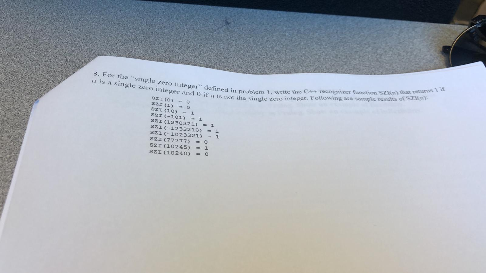 Solved ned in problem 1, write the C++ recognizer function | Chegg.com