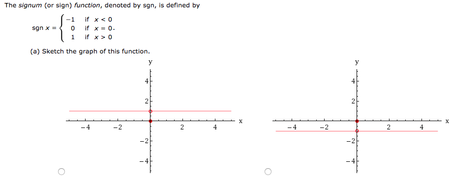 Solved The signum (or sign) function, denoted by sgn, is | Chegg.com