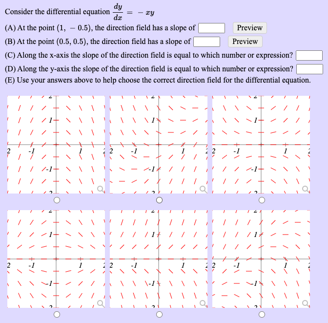 Solved dy Consider the differential equation - my dr (A) At | Chegg.com