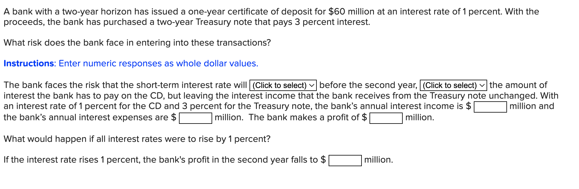 solved-a-bank-with-a-two-year-horizon-has-issued-a-one-year-chegg