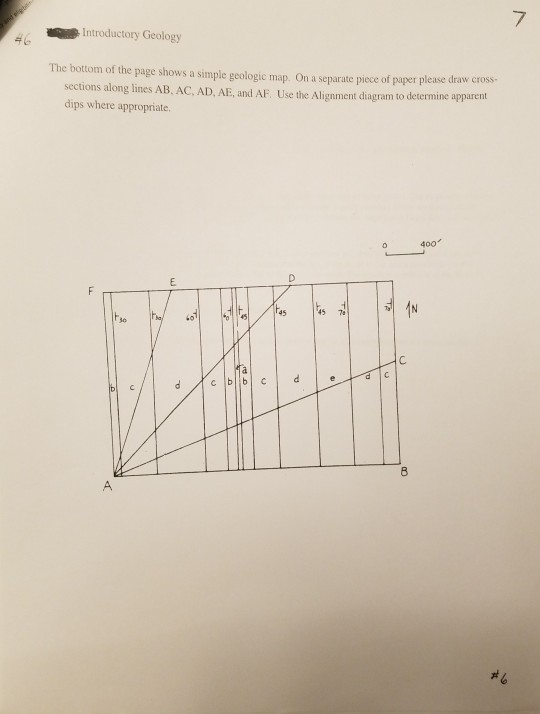 Introductory Geology The bottom of the page shows a | Chegg.com