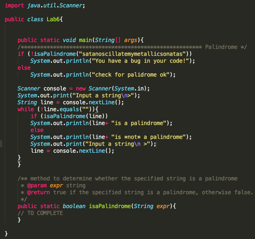 Solved Recursive method for recognizing a palindrome in