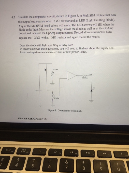 Solved 4. Comparator-Non-Linear operation 4.1 Simulate the | Chegg.com