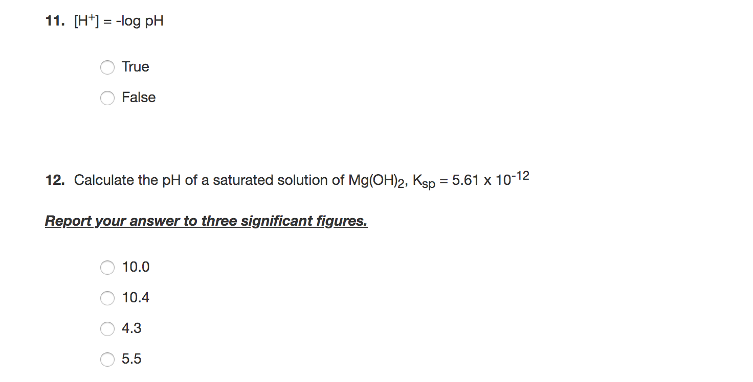 Solved 8 The Solubility Product Expression For Tin Ii Hy Chegg Com