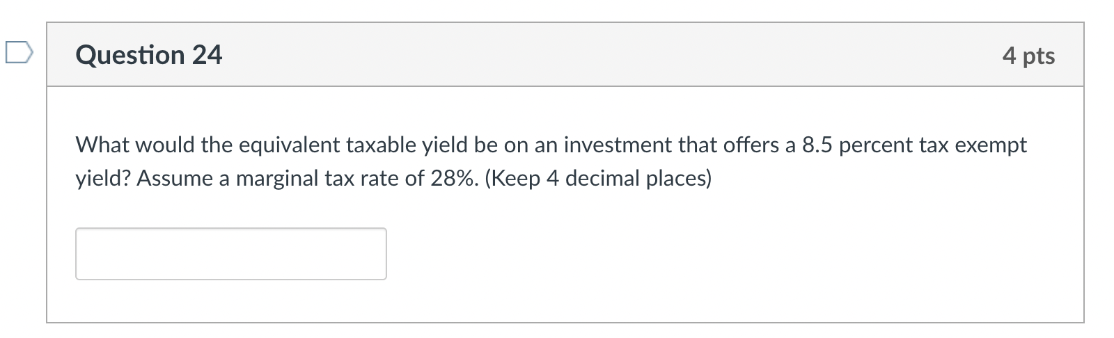 Solved What would the equivalent taxable yield be on an | Chegg.com