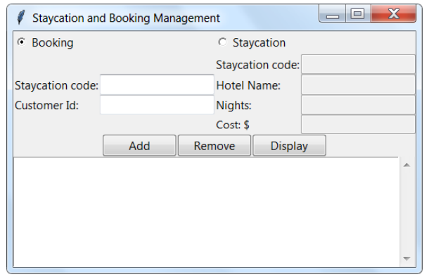 Solved Need help in using python tkinter to create a booking | Chegg.com