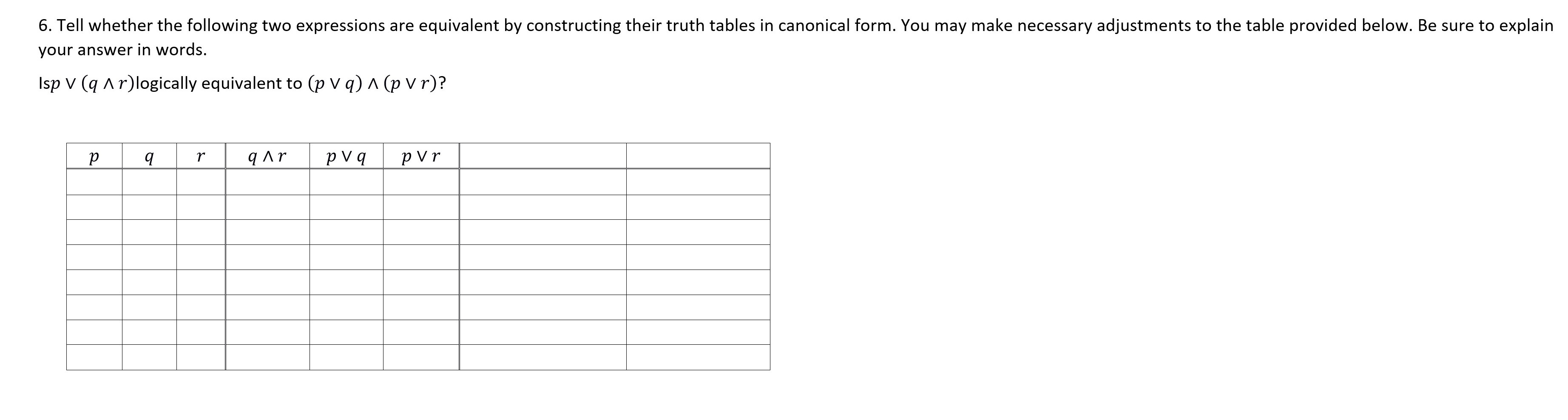 Solved Complete the truth table please | Chegg.com