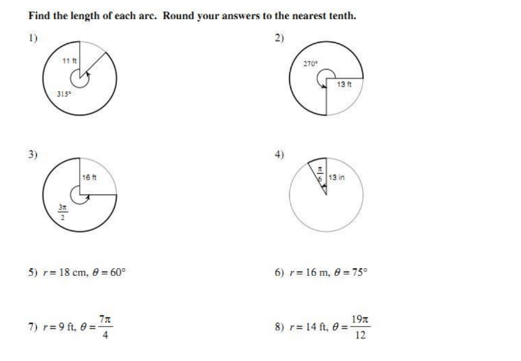 Solved Find The Length Of Each Are Round Your Answers To Chegg