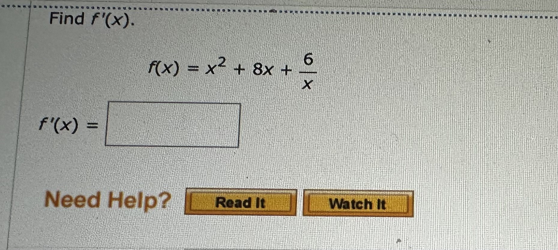 Solved Find F′ X F X X2 5x X 4 Find F′ X