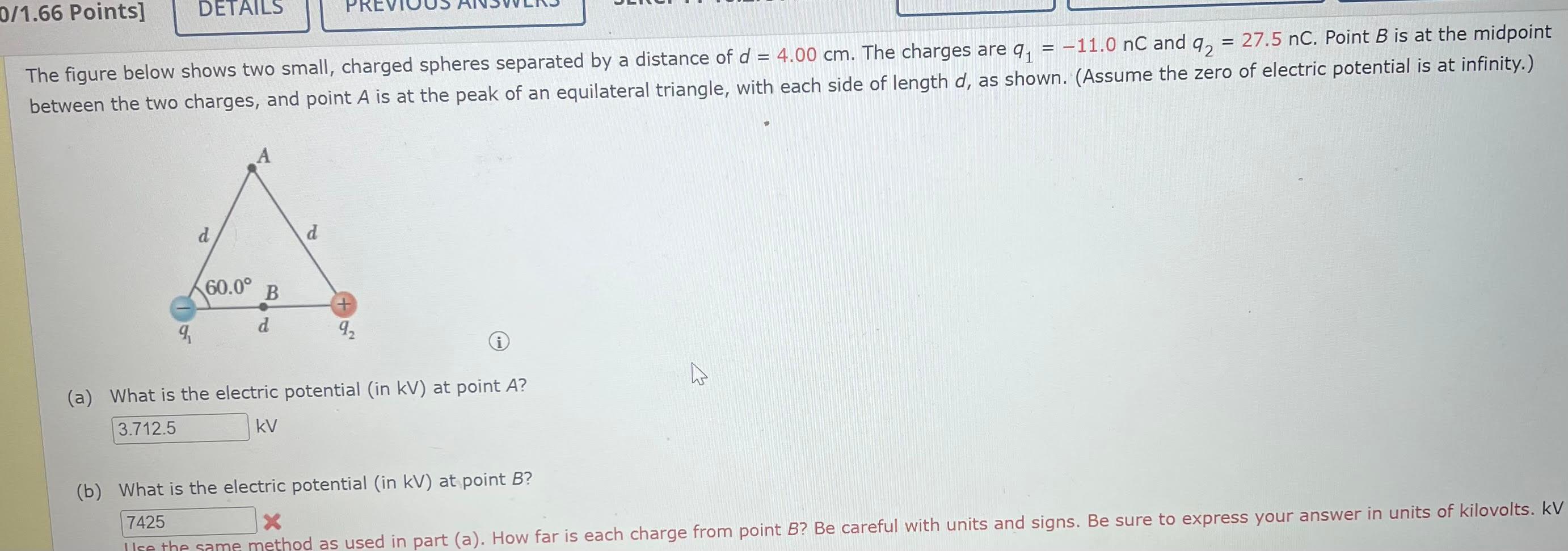 Solved The Figure Below Shows Two Small, Charged Spheres | Chegg.com