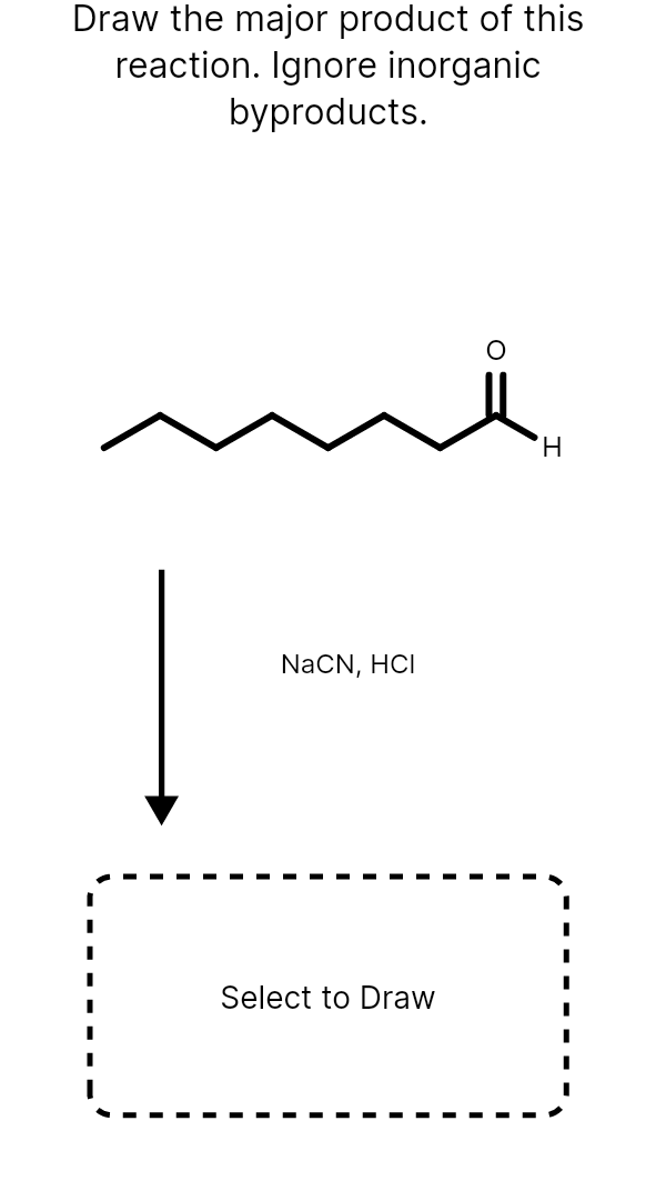 Solved Draw the major product of this reaction. Ignore | Chegg.com