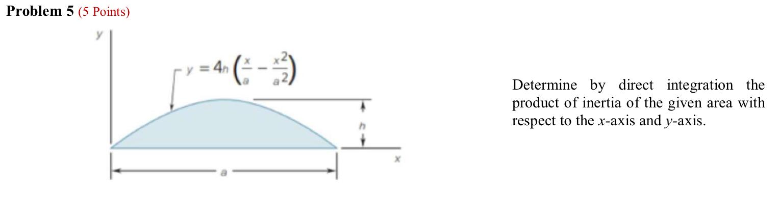 Problem 5 (5 Points) Determine by direct integration | Chegg.com