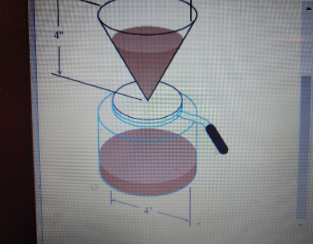 Solved Coffee is draining from a conical filter into a