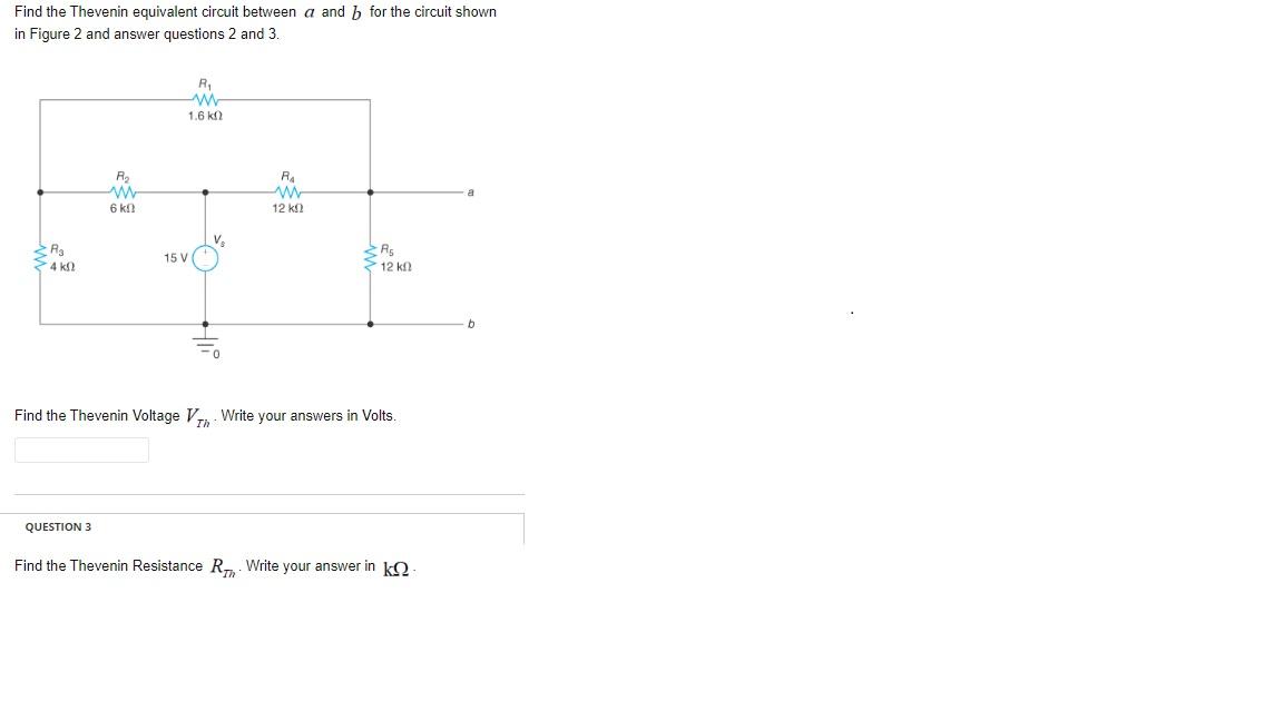 Solved Find The Thevenin Equivalent Circuit Between A And B | Chegg.com