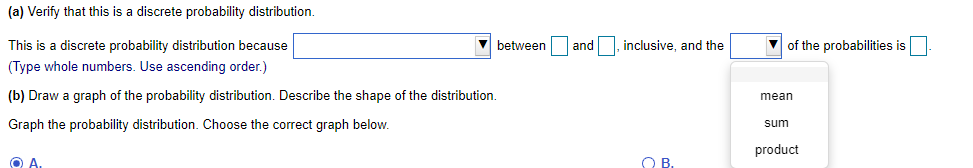 Solved (a) Verify that this is a discrete probability | Chegg.com