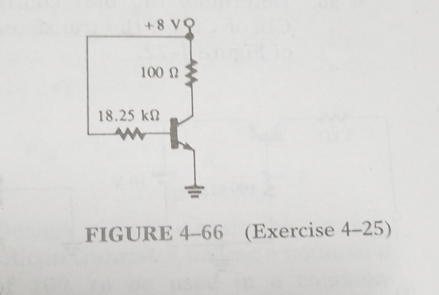 Solved The silicon transistor shown in Figure 4-66 has the | Chegg.com