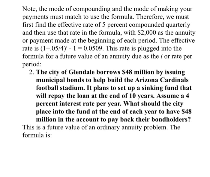 Solved Note, the mode of compounding and the mode of making | Chegg.com