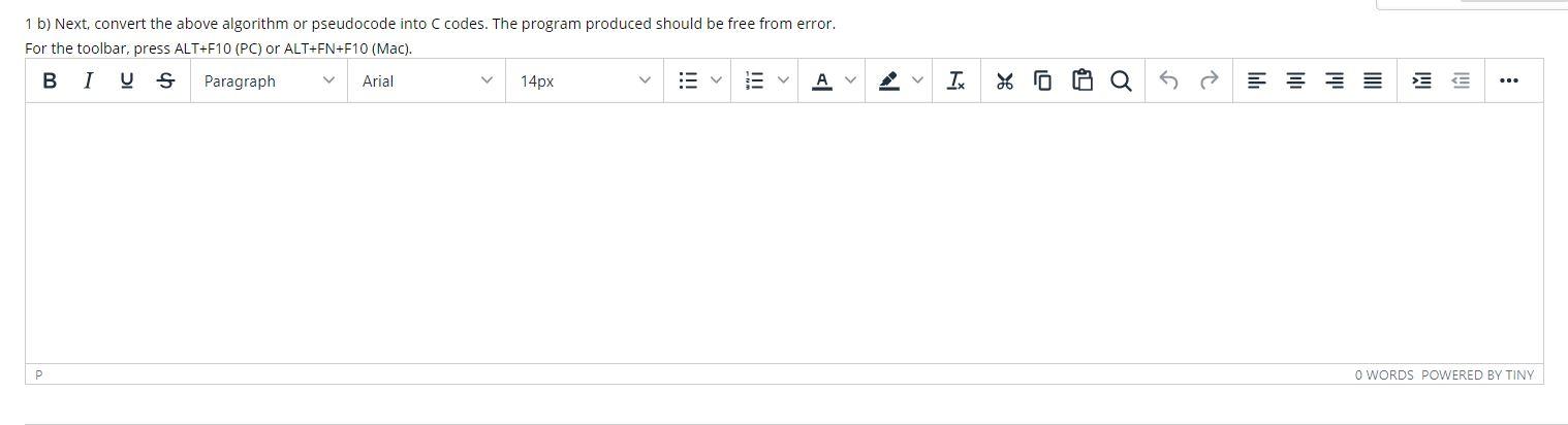 Solved 1 a) Convert the following flow-chart into algorithm | Chegg.com