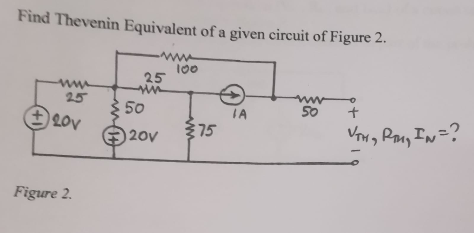 Solved Find Thevenin Equivalent Of A Given Circuit Of Figure | Chegg.com