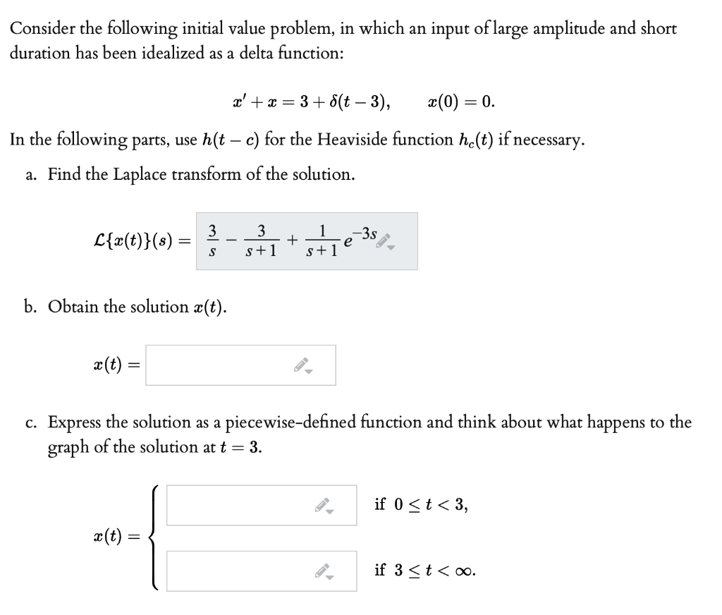 Solved Consider the following initial value problem, in | Chegg.com