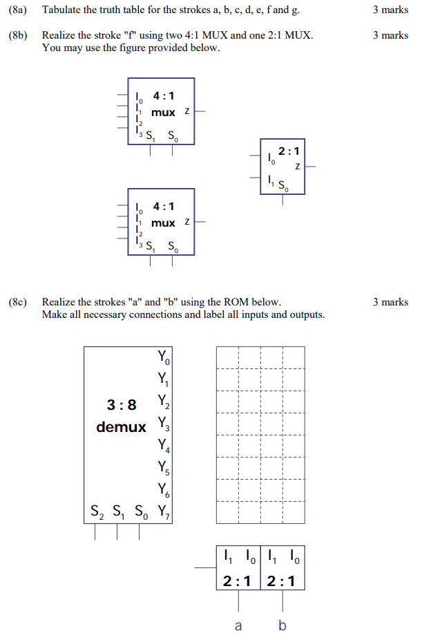 Solved 8 Combinational Logic Design 9 Marks Consider Th