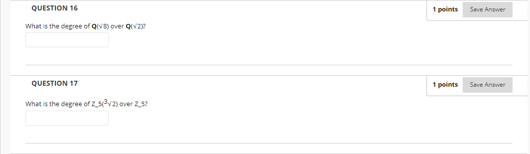 Solved QUESTION 16 1 points Save Answer What is the degree | Chegg.com