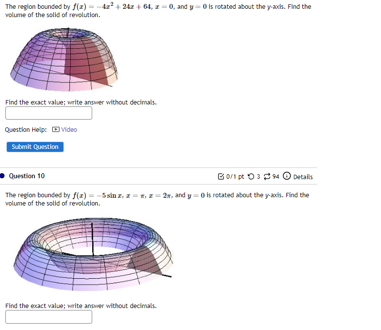 solved-the-region-bounded-by-f-x-4x2-24x-64-x-0-and-y-0-chegg