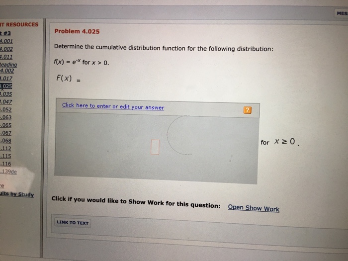 Solved Determine the cumulative distribution function for | Chegg.com