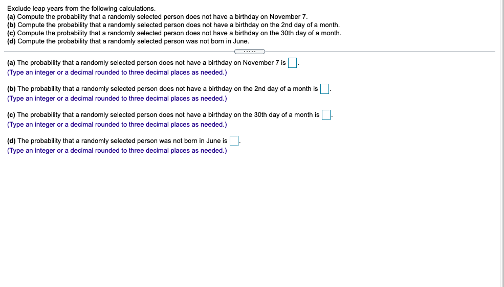 Solved exclude leap years from the following calculations chegg