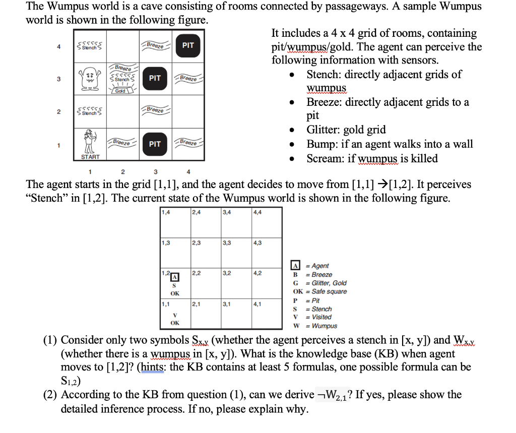 solved-the-wumpus-world-is-a-cave-consisting-of-rooms-chegg