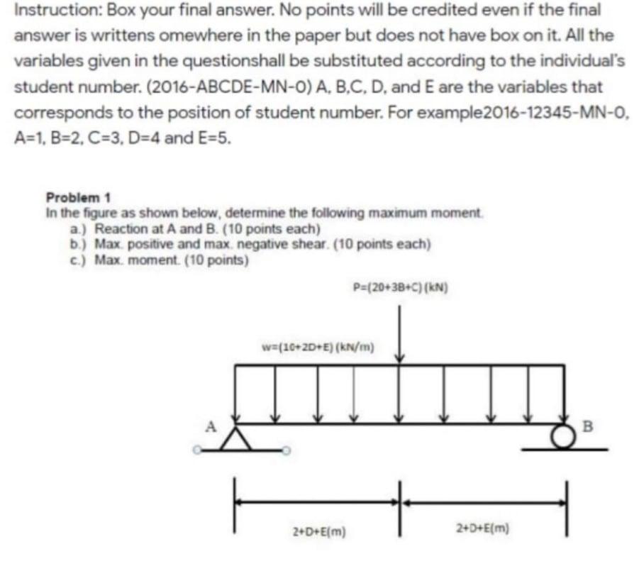 Solved Variables A = 1 B = 2 C = 6 D = 9 E = 8 | Chegg.com