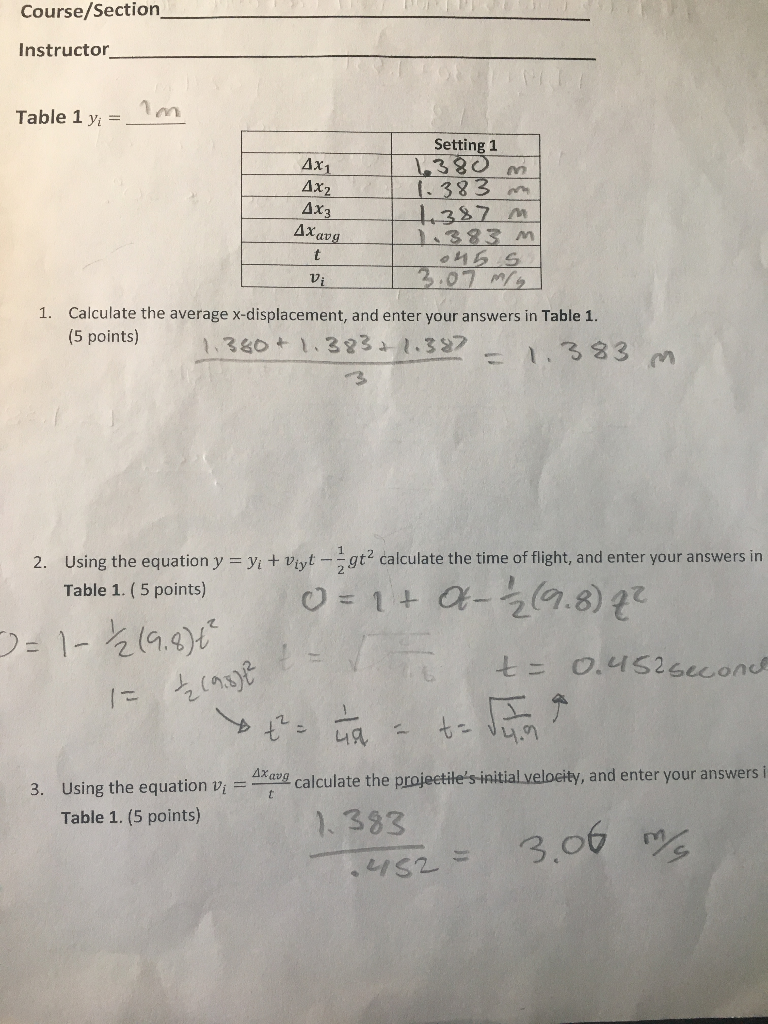 Please help me (in depth) with physics Lab questions.