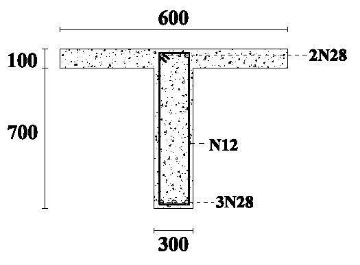 Solved Fig. 1 shows the cross-section of a concrete T-beam | Chegg.com
