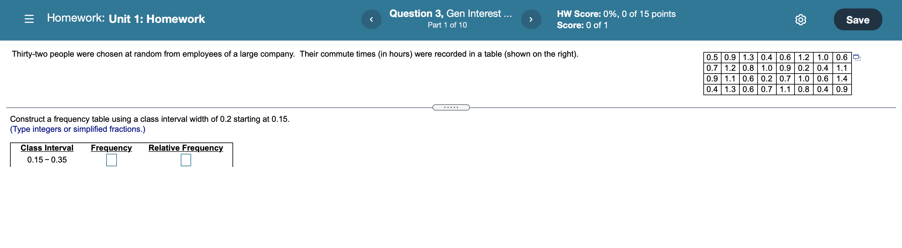 Solved Homework: Unit 1: Homework Question 1, 11.1.1 Part 1 | Chegg.com