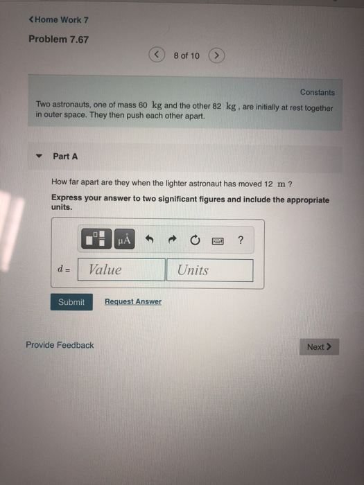 Solved KHome Work 7 Problem 7.67 8 of 10 > Constants Two | Chegg.com