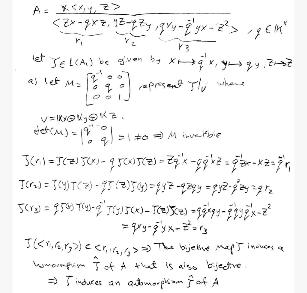 Solved Can you write this solution in different way, this | Chegg.com