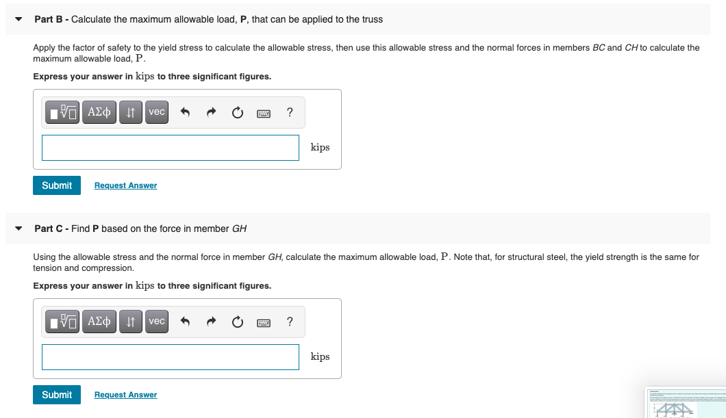 Solved Learning Goal: To calculate allowable stress by | Chegg.com
