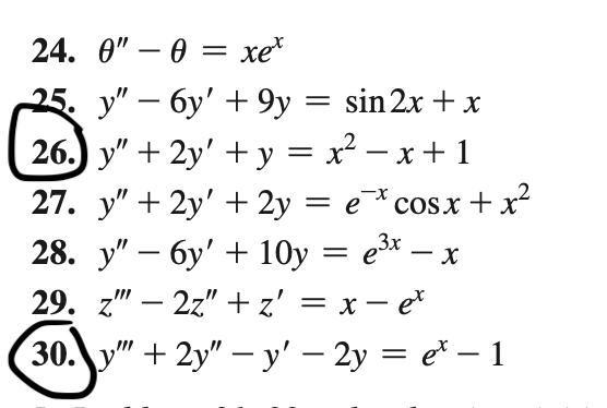 Solved In Problems 21–30, use the annihilator method to | Chegg.com