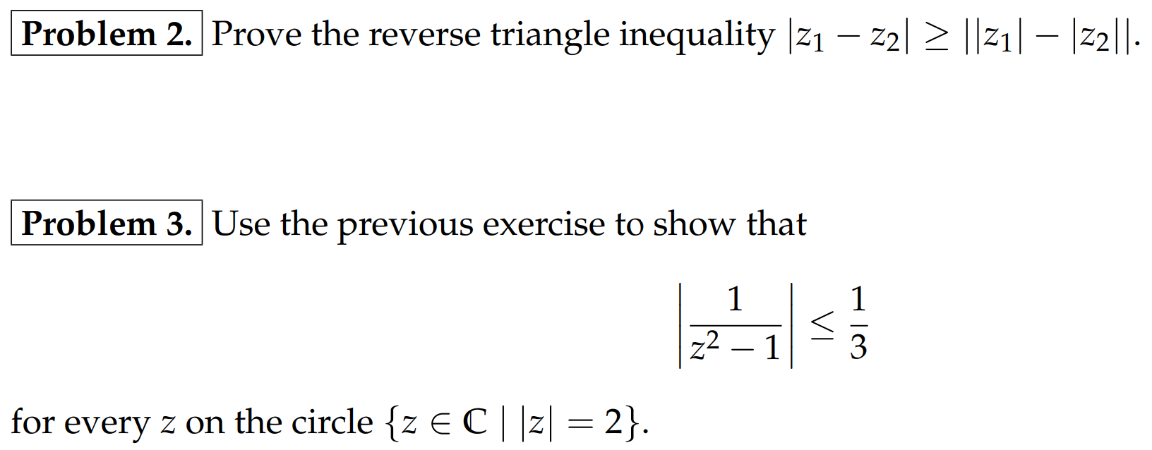 Solved Prove the reverse triangle inequality | Chegg.com