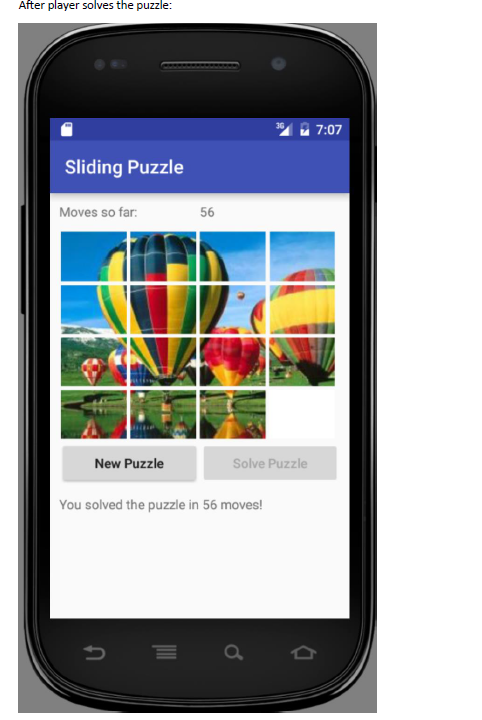 create a game slide-puzzle using android studio | Chegg.com