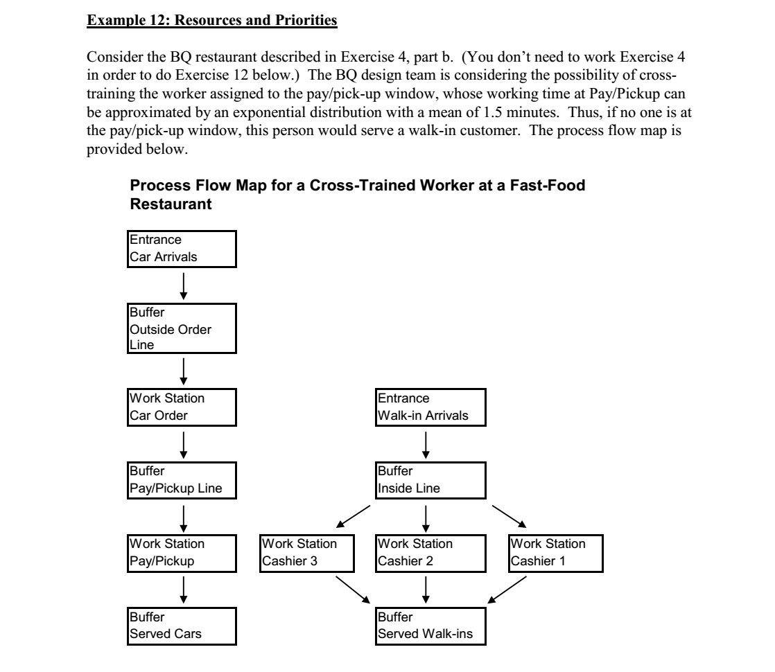 Example 12: Resources and Priorities Consider the BQ | Chegg.com