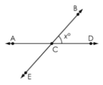 Solved Lines AD and BE intersect at point C, as shown. | Chegg.com