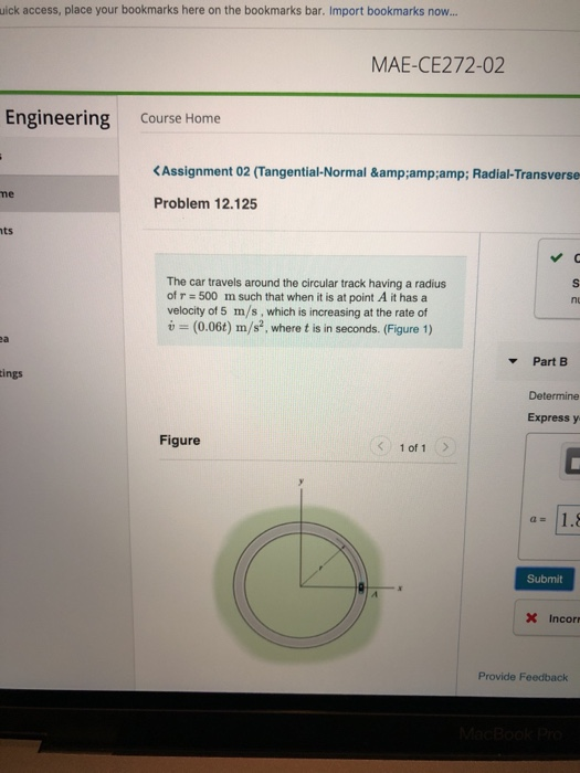 Solved Determine The Magnitude Of The Velocity When It Has | Chegg.com