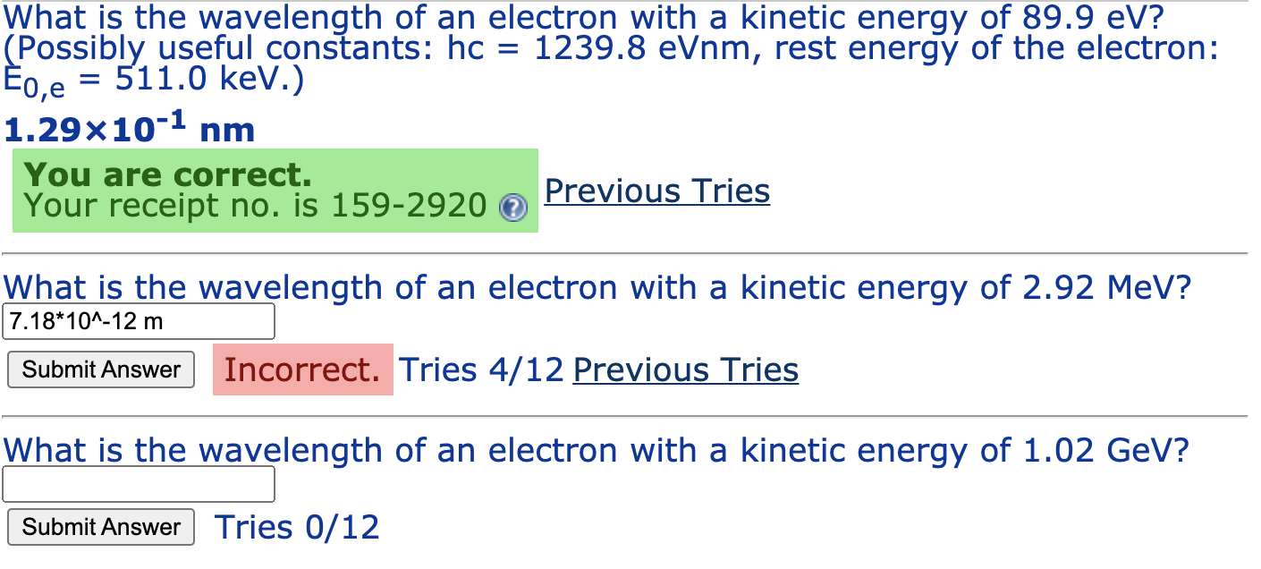 solved-what-is-the-wavelength-of-an-electron-with-a-kinetic-chegg