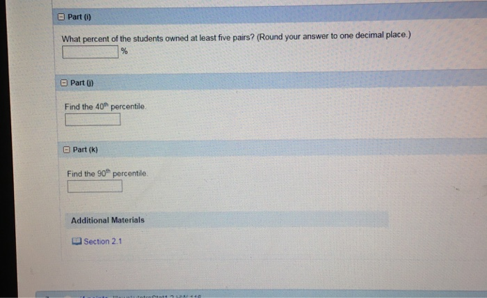 Solved Forty randomly selected students were asked the | Chegg.com