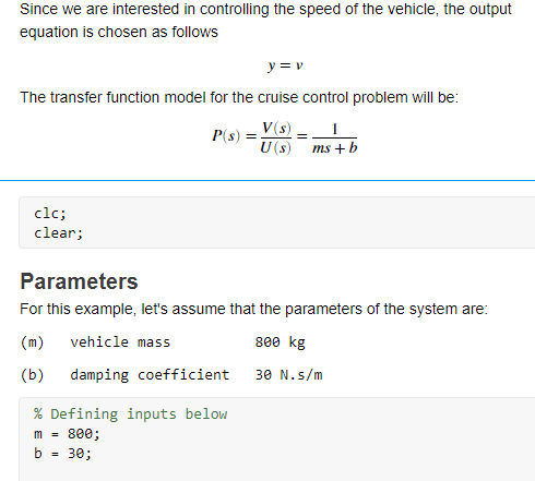 Solved Cruise Control System Modeling Automatic Cruise C Chegg Com