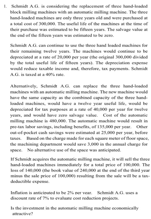 solved-schmidt-a-g-is-considering-the-replacement-of-three-chegg
