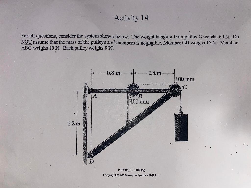 Solved Activity 14 For all questions, consider the system | Chegg.com