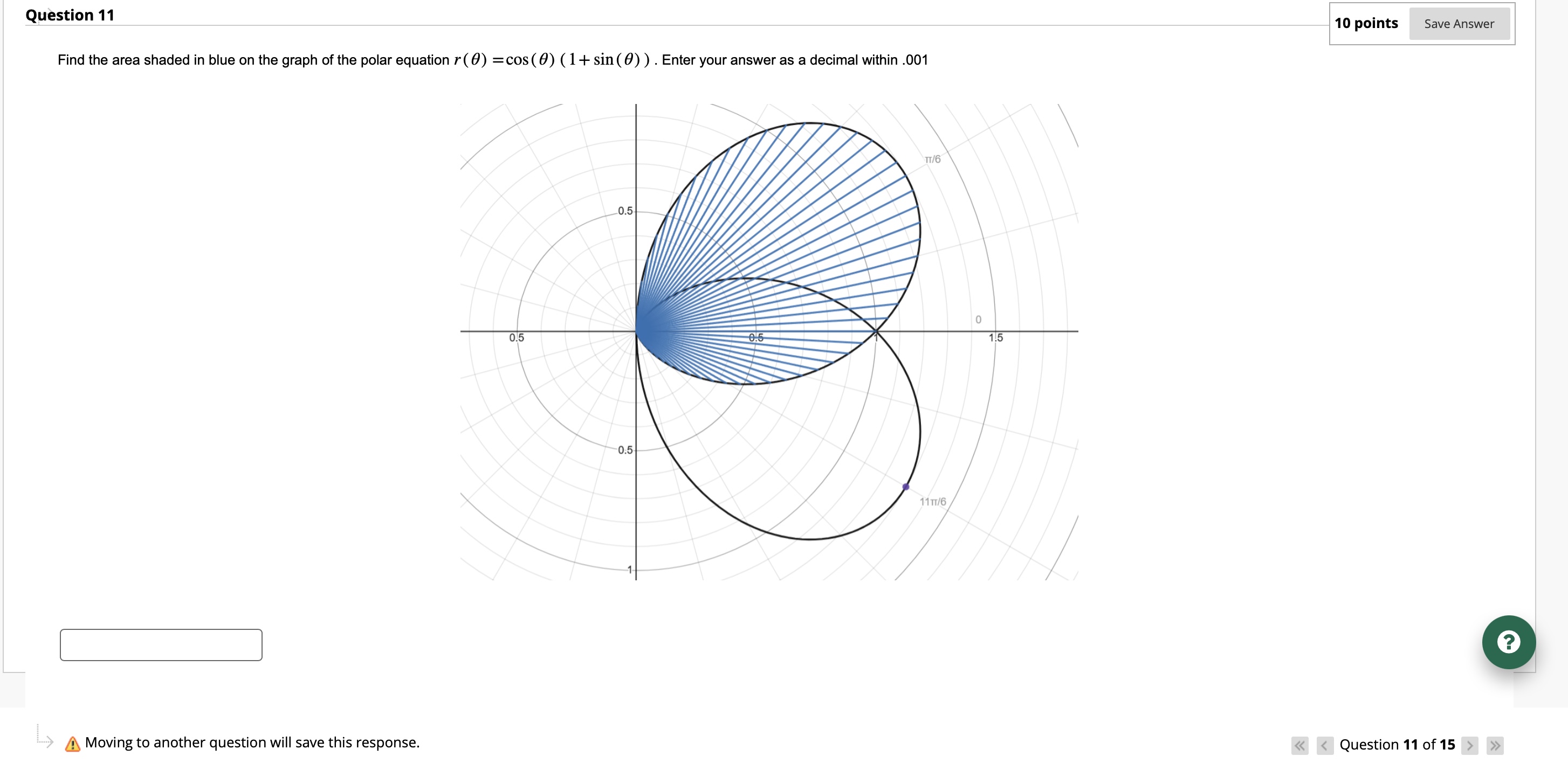 Solved Find the area shaded in blue on the graph of the | Chegg.com