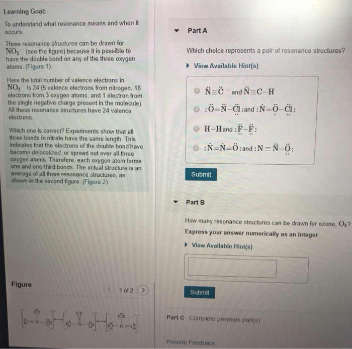 Solved Learning Goal To Understand What Resonance Means Chegg Com